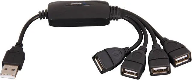 Alt view image 2 of 3 - SABRENT HB-CHHB 4-Port USB2.0 Hub - Flexible Liberator Cable