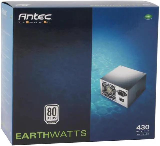 Alt view image 7 of 7 - Antec earthwatts EA430 430W Continuous Power ATX12V v2.0 80 PLUS Certified Active PFC Power Supply