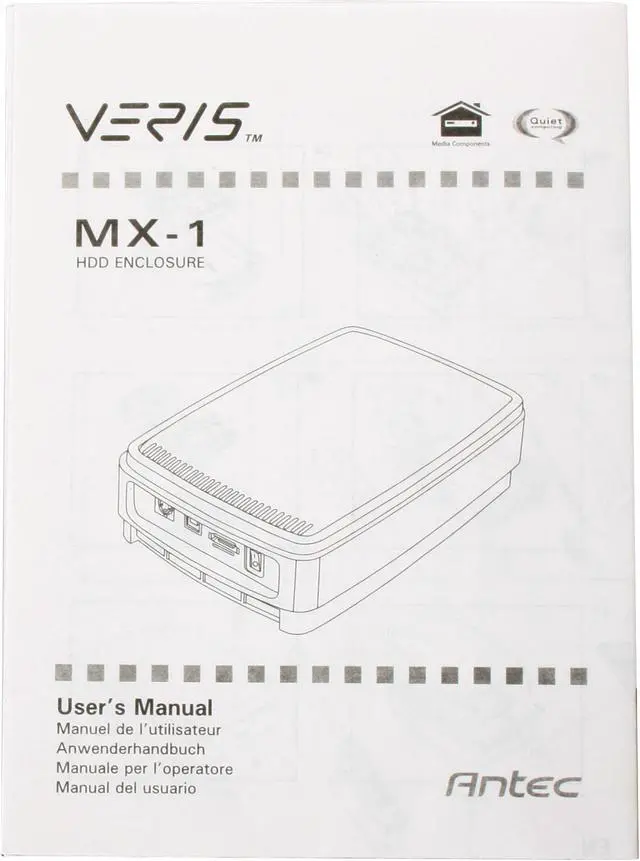 Alt view image 6 of 7 - Antec MX-1 SATA USB2.0 & eSATA External Enclosure