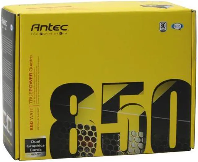 Alt view image 9 of 9 - Antec TPQ-850 850W Continuous Power ATX12V / EPS12V SLI Certified CrossFire Ready 80 PLUS BRONZE Certified Modular Active PFC "compatible with Core i7/Core i5" Power Supply