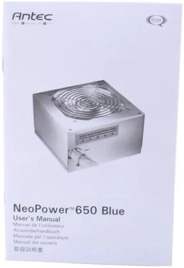 Alt view image 8 of 9 - Antec NeoPower 650 Blue 650 W ATX12V / EPS12V SLI Certified CrossFire Ready Modular Active PFC Power Supply