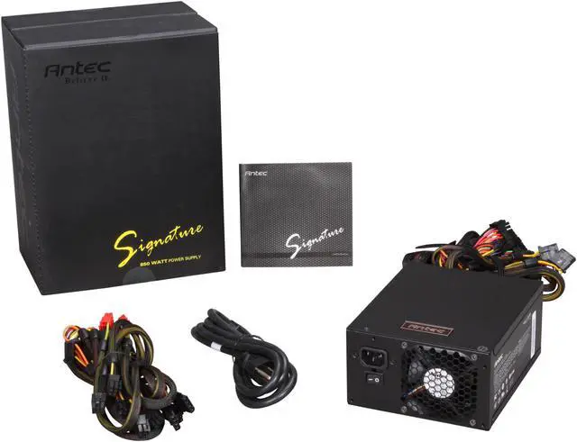 Alt view image 6 of 6 - Antec Signature SG-850 850W Continuous Power ATX12V / EPS12V SLI Certified CrossFire Ready 80 PLUS BRONZE Certified Modular Active PFC "compatible with Core i7/Core i5" Power Supply
