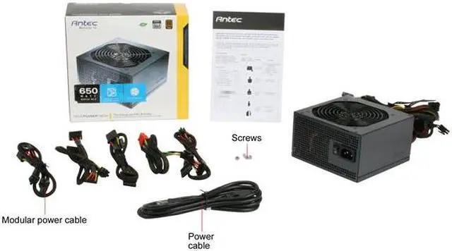 Alt view image 8 of 8 - Antec TruePower New TP-650 650W Continuous Power ATX12V V2.3 / EPS12V V2.91 SLI Certified CrossFire Ready 80 PLUS BRONZE Certified Active PFC "compatible with Core i7/Core i5" Power Supply