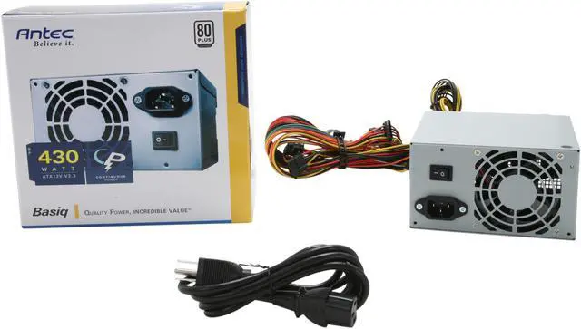 Alt view image 6 of 6 - Antec Basiq BP430 430W Continuous Power ATX12V Version 2.2 80 PLUS Certified Active PFC Power Supply - Intel Haswell Fully Compatible
