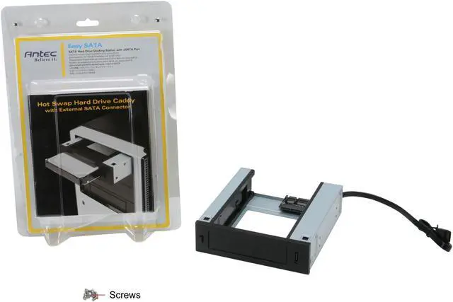 Alt view image 5 of 5 - Antec Easy SATA 5.25"/3.5" SATA eSATA Hot Swap Hard Drive Caddy with eSATA Port