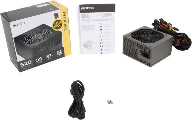 Alt view image 7 of 7 - Antec NeoECO C NeoECO 520C 520W ATX12V 80 PLUS BRONZE Certified Active PFC Power Supply