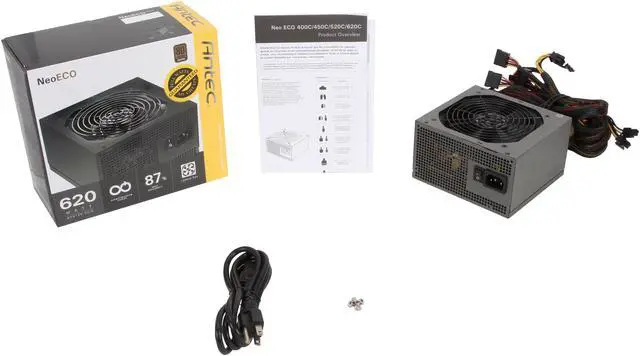 Alt view image 7 of 7 - Antec NeoECO C NeoECO 620C 620W ATX12V 80 PLUS BRONZE Certified Active PFC Power Supply