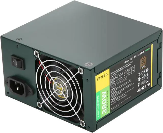 Main image of Antec EarthWatts Green EA-380D Green 380W Continuous power ATX12V v2.3 / EPS12V 80 PLUS BRONZE Certified Active PFC Power Supply - Intel Haswell Fully Compatible