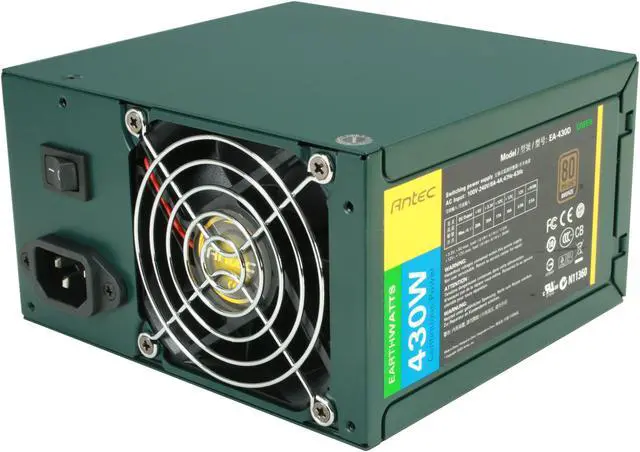 Main image of Antec EarthWatts Green EA-430D Green 430W Continuous power ATX12V v2.3 / EPS 12V 80 PLUS BRONZE Certified Active PFC Power Supply