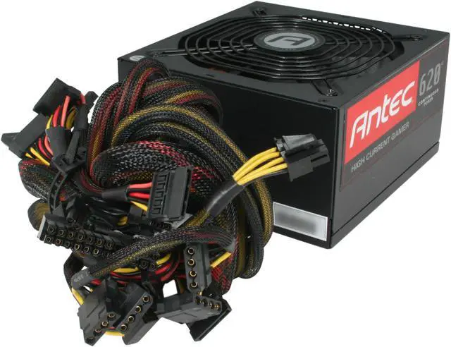 Alt view image 4 of 7 - Antec High Current Gamer Series HCG-620 620 W ATX12V v2.3 / EPS12V v2.91 SLI Ready CrossFire Ready 80 PLUS BRONZE Certified Active PFC Power Supply