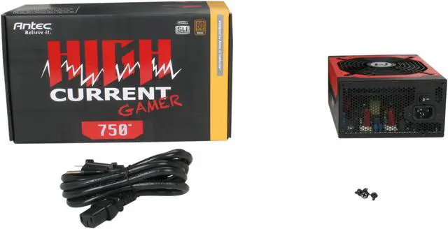 Alt view image 7 of 7 - Antec High Current Gamer Series HCG-750 750W ATX12V v2.3 / EPS12V v2.91 SLI Certified CrossFire Certified 80 PLUS BRONZE Certified Active PFC Power Supply - Intel Haswell Fully Compatible