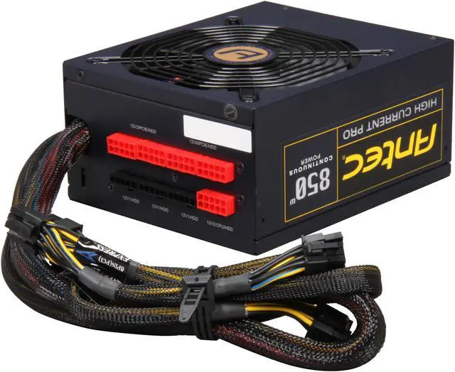 Alt view image 4 of 7 - Antec High Current Pro HCP-850 850W TX12V v2.3 / EPS12V v2.92 SLI Certified CrossFire Certified 80 PLUS GOLD Certified Modular Active PFC Power Supply - Intel Haswell Fully Compatible
