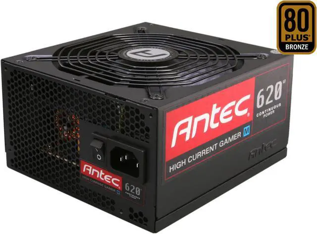 Main image of Antec HCG M Series HCG-620M 620W ATX12V / EPS12V SLI Ready CrossFire Ready 80 PLUS BRONZE Certified Modular Active PFC Power Supply - Intel Haswell Fully Compatible