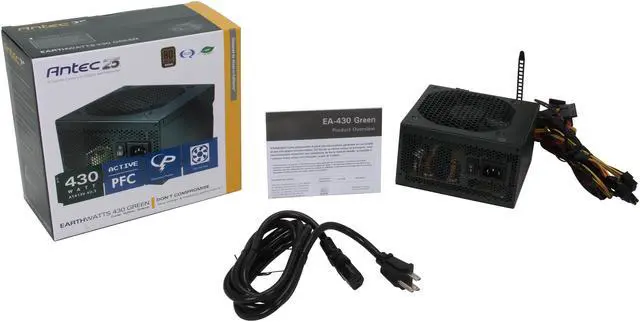 Alt view image 7 of 7 - Antec EA-430 Green 430 W ATX12V / EPS12V 80 PLUS BRONZE Certified Active PFC Power Supply