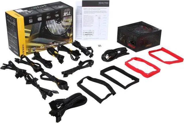 Alt view image 7 of 7 - Antec EDG 750 750 W ATX12V / EPS12V 80 PLUS GOLD Certified Full Modular Power Supply