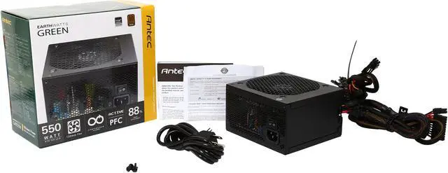 Alt view image 7 of 7 - Antec EA550 550 W ATX12V / EPS12V 80 PLUS BRONZE Certified Power Supply