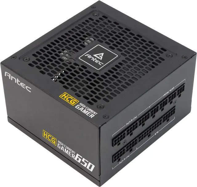 Main image of Antec High Current Gamer Series HCG650 Gold, 650W Fully Modular, Full-Bridge LLC and DC to DC Converter Design, Full Japanese Caps, Zero RPM Manager, Compacted Size 140mm, 10 Year Warranty