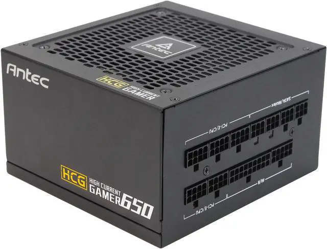 Alt view image 3 of 10 - Antec High Current Gamer Series HCG650 Gold, 650W Fully Modular, Full-Bridge LLC and DC to DC Converter Design, Full Japanese Caps, Zero RPM Manager, Compacted Size 140mm, 10 Year Warranty