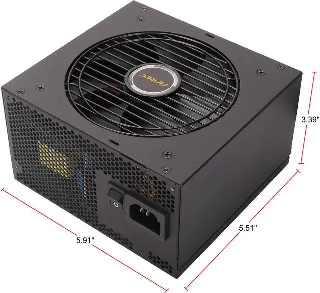 Alt view image 13 of 20 - Antec NeoECO Series NE550G 550W ATX 12V / EPS 12V 80 PLUS GOLD Certified Semi-Modular Compact 140 mm Size 7 Year Warranty Power Supply