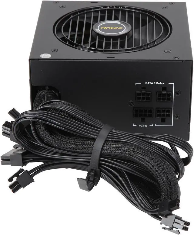 Alt view image 5 of 20 - Antec NeoECO Series NE650G 650W ATX 12V / EPS 12V 80 PLUS GOLD Certified Semi-Modular Compact 140 mm Size 7 Year Warranty Power Supply