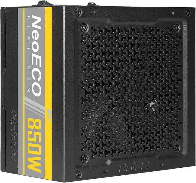 Alt view image 6 of 10 - Antec NeoECO Platinum NE850 Platinum Power Supply 850W, 80 PLUS Platinum Certified with 7-Year Warranty, 120mm Silent Fan, LLC + DC to DC Design, Japanese Caps, CircuitShield Protection & Zero RPM Mode