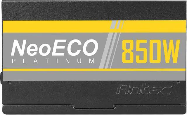 Alt view image 7 of 10 - Antec NeoECO Platinum NE850 Platinum Power Supply 850W, 80 PLUS Platinum Certified with 7-Year Warranty, 120mm Silent Fan, LLC + DC to DC Design, Japanese Caps, CircuitShield Protection & Zero RPM Mode