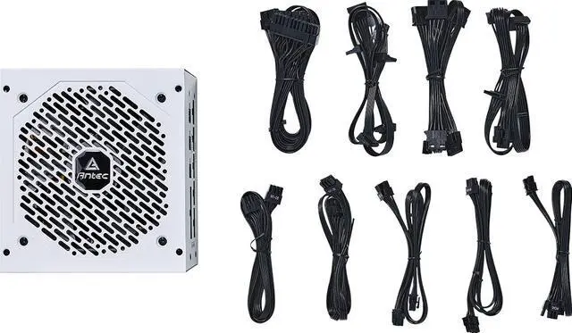 Alt view image 2 of 4 - Antec NeoECO Series NE850G M White, 80 PLUS Gold Certified, 850W Full Modular with PhaseWave Design, High-Quality Japanese Caps, Zero RPM Manager, 120 mm Silent Fan, ATX 12V 2.4 & 7-Year Warranty