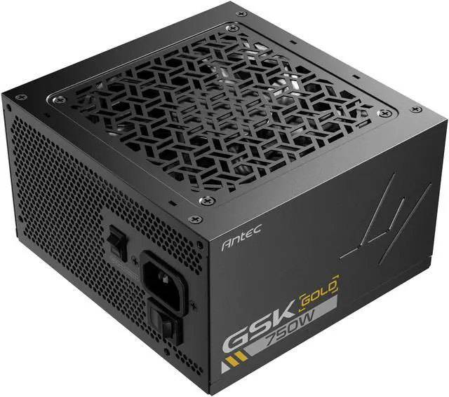 Alt view image 2 of 11 - ANTEC GSK750 V2 ATX3.1, 750W Full Modular PSU, 80 PLUS Gold Certified, PCIE 5.1 Support, PhaseWave Design, Zero RPM Manager, 120mm Silent Fan, 10-Year Warranty, High-Quality Braided Cable