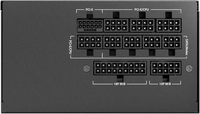 Alt view image 8 of 11 - ANTEC GSK850 V2 ATX3.1, 750W Full Modular PSU, 80 PLUS Gold Certified, PCIE 5.1 Support, PhaseWave Design, Zero RPM Manager, 120mm Silent Fan, 10-Year Warranty, High-Quality Braided Cable