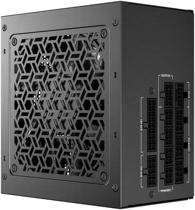 Alt view image 4 of 11 - ANTEC GSK850 V2 ATX3.1, 750W Full Modular PSU, 80 PLUS Gold Certified, PCIE 5.1 Support, PhaseWave Design, Zero RPM Manager, 120mm Silent Fan, 10-Year Warranty, High-Quality Braided Cable
