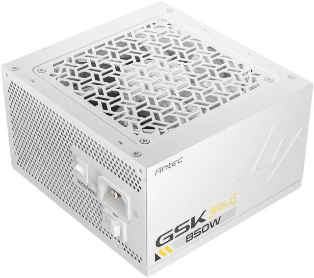 Alt view image 3 of 11 - ANTEC GSK850 V2 White ATX3.1, 750W Full Modular PSU, 80 PLUS Gold Certified, PCIE 5.1 Support, PhaseWave Design, Zero RPM Manager, 120mm Silent Fan, 10-Year Warranty, High-Quality Braided Cable