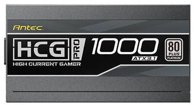 Alt view image 5 of 11 - Antec HCG1000 PRO P US 1000 W ATX 12V 3.1 80 PLUS PLATINUM Certified Full Modular Active PFC Power Supply