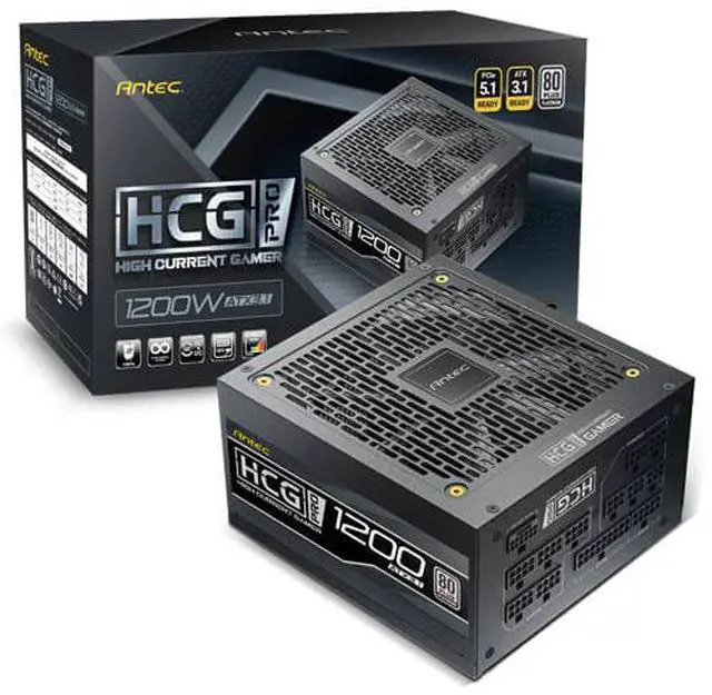 Alt view image 12 of 12 - Antec HCG1200 PRO P US 1200 W ATX 12V 3.1 80 PLUS PLATINUM Certified Full Modular Active PFC Power Supply