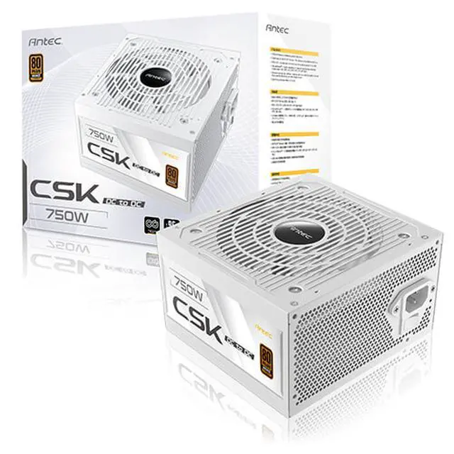 Alt view image 11 of 11 - Antec CSK750DC 750 W ATX12V 80 PLUS BRONZE Certified Non-Modular Active PFC Power Supply