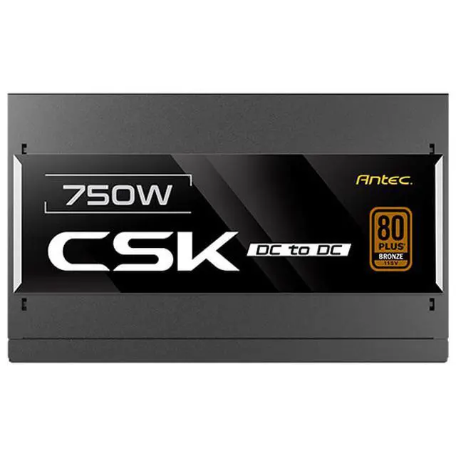 Alt view image 5 of 11 - Antec CSK750DC 750 W ATX12V 80 PLUS BRONZE Certified Non-Modular Active PFC Power Supply