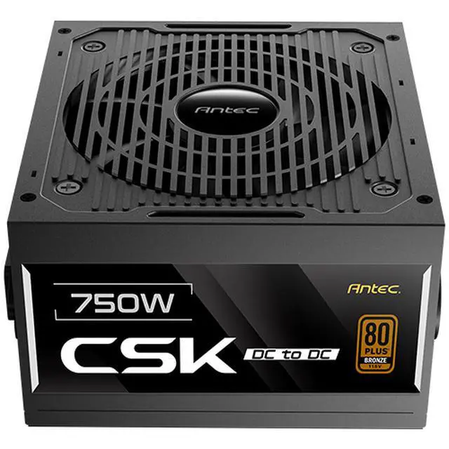 Alt view image 8 of 11 - Antec CSK750DC 750 W ATX12V 80 PLUS BRONZE Certified Non-Modular Active PFC Power Supply