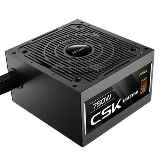 Alt view image 9 of 11 - Antec CSK750DC 750 W ATX12V 80 PLUS BRONZE Certified Non-Modular Active PFC Power Supply