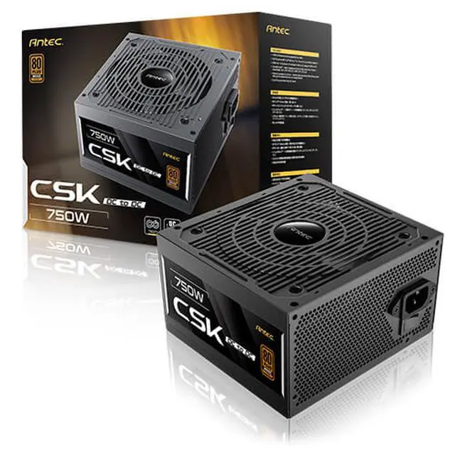 Alt view image 11 of 11 - Antec CSK750DC 750 W ATX12V 80 PLUS BRONZE Certified Non-Modular Active PFC Power Supply