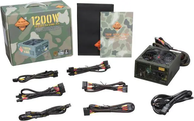 Alt view image 7 of 7 - IN WIN Commander II IRP-COM1200 II 1200 W ATX 12V 2.3 / EPS 12V 2.91 SLI Ready CrossFire Ready 80 PLUS BRONZE Certified Modular Active PFC Power Supply