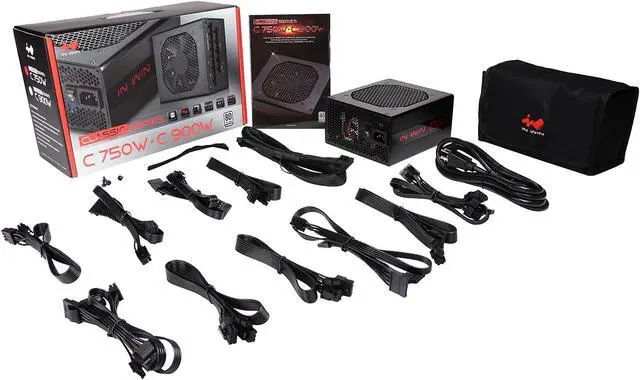 Alt view image 7 of 7 - IN WIN Classic C750W 750 W ATX12V V2.4 / EPS12 V2.92 SLI Ready CrossFire Ready 80 PLUS PLATINUM Certified Full Modular Active PFC ( > 0.9) PFC Power Supply