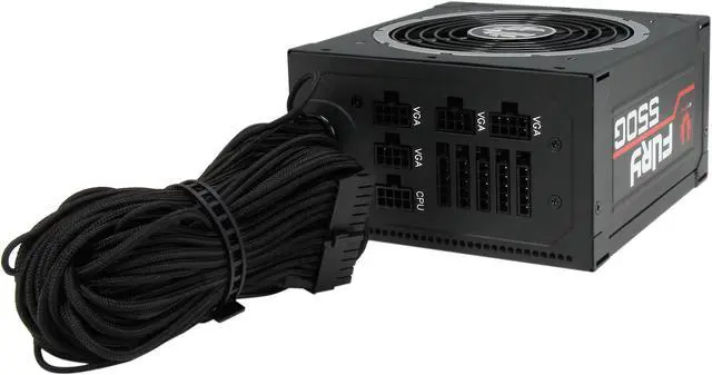 Alt view image 4 of 7 - BitFenix Fury Series Alchemy Premium Sleeved Cables 550W 80 PLUS GOLD Certified Active PFC Power Supply