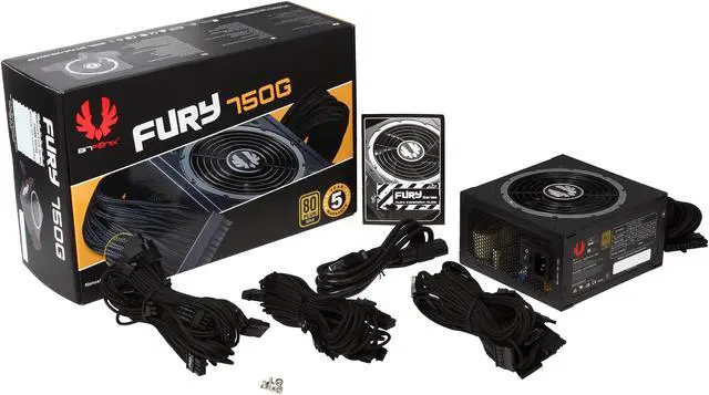 Alt view image 7 of 7 - BitFenix Fury Series Alchemy Premium Sleeved Cables 750W 80 PLUS GOLD Certified Active PFC Power Supply