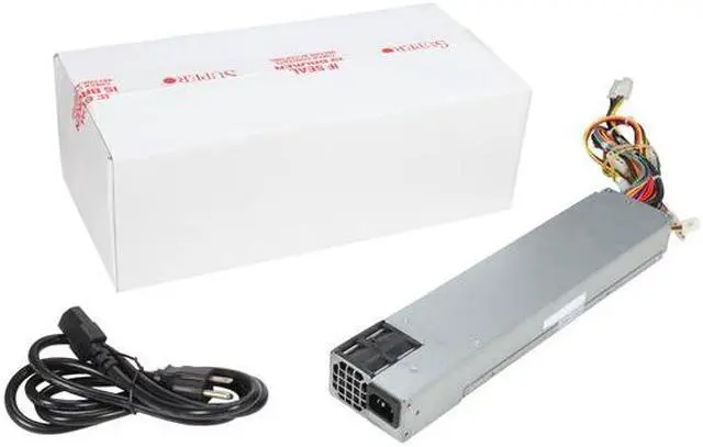 Alt view image 6 of 6 - SuperMicro PWS-561-1H20 20Pin 560W 1U Multi output Server Power Supply 80Plus