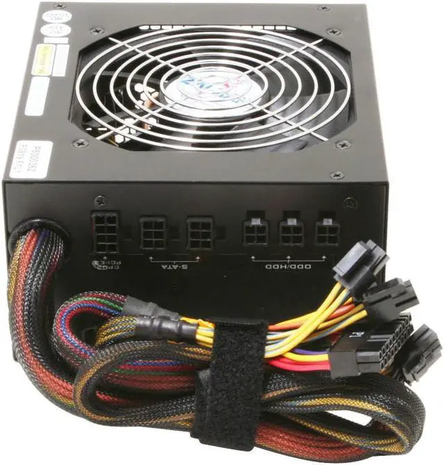 Alt view image 2 of 7 - ZALMAN ZM600-HP 600W Continuous @ 45°C ATX12V V2.2 / EPS12V V2.91 SLI Certified CrossFire Ready 80 PLUS BRONZE Modular Active PFC Modular LED Heatpipe-Cooled SLI Power Supply