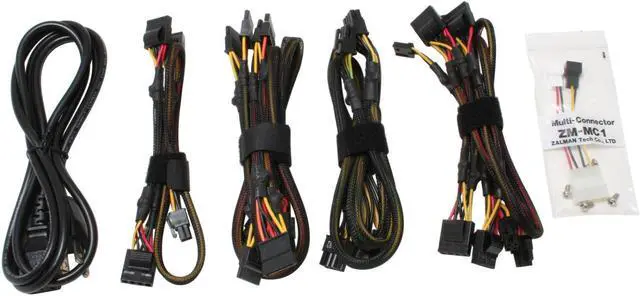 Alt view image 6 of 7 - ZALMAN ZM600-HP 600W Continuous @ 45°C ATX12V V2.2 / EPS12V V2.91 SLI Certified CrossFire Ready 80 PLUS BRONZE Modular Active PFC Modular LED Heatpipe-Cooled SLI Power Supply