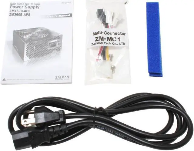 Alt view image 7 of 8 - ZALMAN ZM460B-APS 460W Continuous @ 45°C ATX12V V2.2 / EPS12V V2.91 SLI Ready CrossFire Ready  Active PFC Power Supply