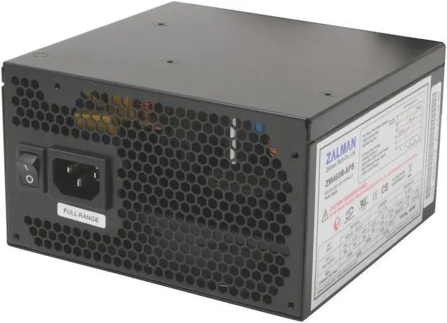 Main image of ZALMAN ZM460B-APS 460W Continuous @ 45°C ATX12V V2.2 / EPS12V V2.91 SLI Ready CrossFire Ready  Active PFC Power Supply