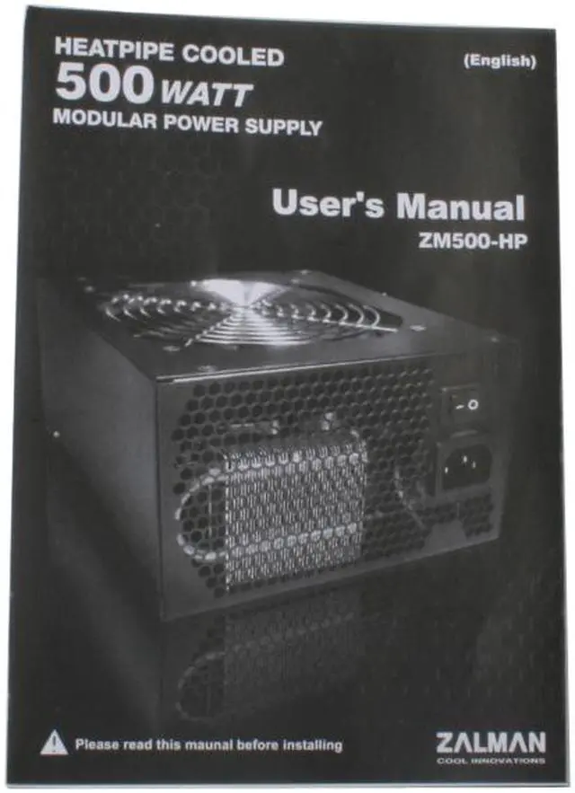Alt view image 6 of 7 - ZALMAN ZM500-HP 500W Continuous @ 45°C ATX12V V2.2 / EPS12V V2.91 SLI Certified CrossFire Ready 80 PLUS BRONZE Modular Active PFC Modular LED Heatpipe-Cooled SLI Power Supply