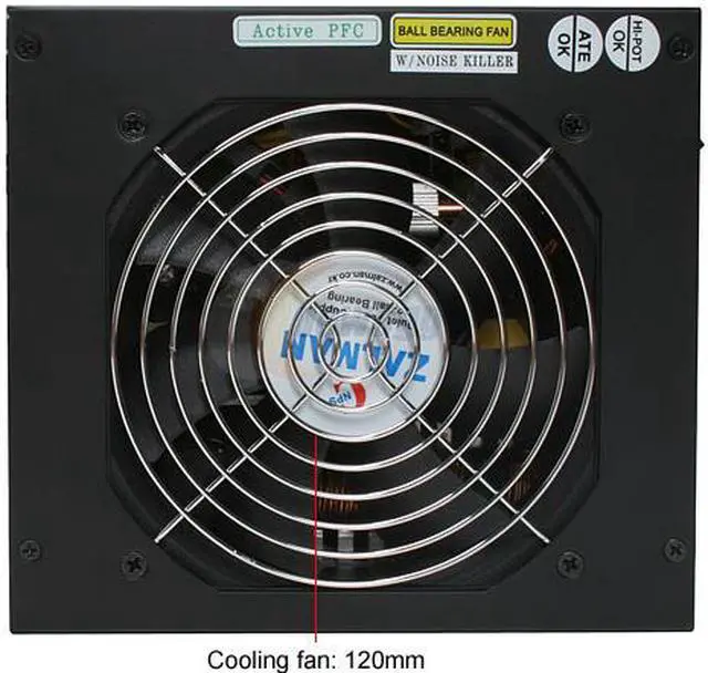 Alt view image 3 of 9 - ZALMAN ZM750-HP 750W Continuous @ 45°C
(Maximum Continuous Peak:  850W) ATX12V V2.2 / EPS12V V2.91 SLI Certified CrossFire Ready 80 PLUS Certified Modular Active PFC Modular LED Heatpipe-Cooled SLI Power Supply