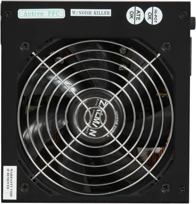 Alt view image 3 of 7 - ZALMAN ZM500-RS 500 Watts ATX12V / EPS12V SLI Ready 80 PLUS Certified Active PFC Power Supply